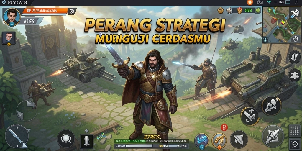 Tampilan strategis dari gameplay seru di 2757.