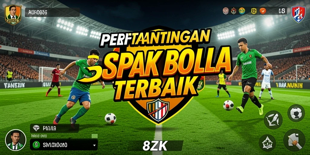Tangkapan layar menunjukkan aksi pertandingan sepak bola yang intens.