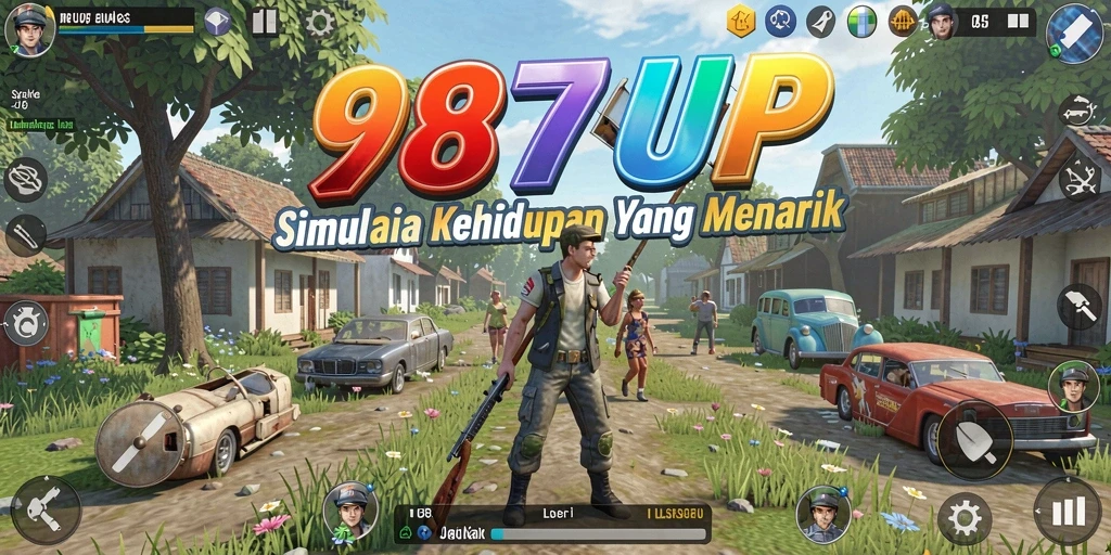 Tampilan gameplay 987UP dengan beragam aktivitas simulasi yang menarik.