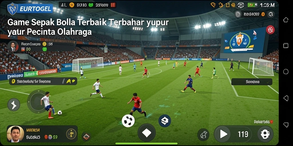 Tampilan gameplay EUROTOGEL dengan aksi seru di lapangan.