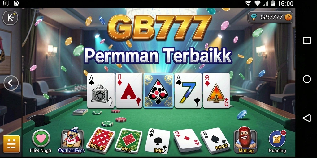 Screenshot utama GB777 menampilkan gameplay seru dari permainan Domino.