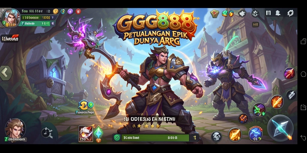 Tampilan gameplay GGG888 yang seru dan mendebarkan dalam pertarungan ARPG.