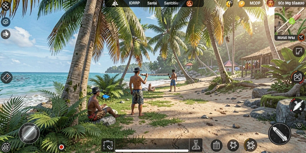 Tampilan menarik dari gameplay santai IDRRP yang menghibur.