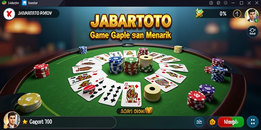 Gameplay seru JABARTOTO dengan pemain Gaple lainnya.