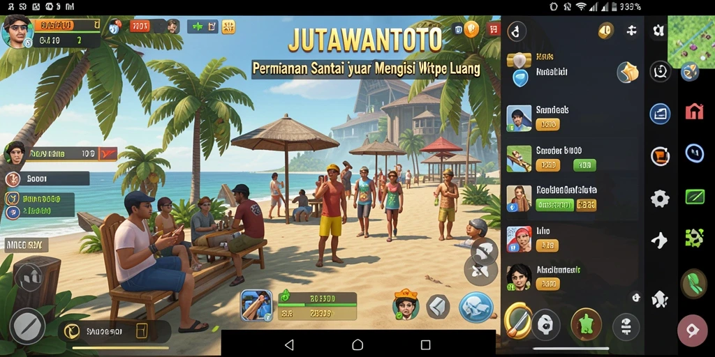 Screenshot gameplay menarik dari JUTAWANTOTO yang menunjukkan keseruan permainan.
