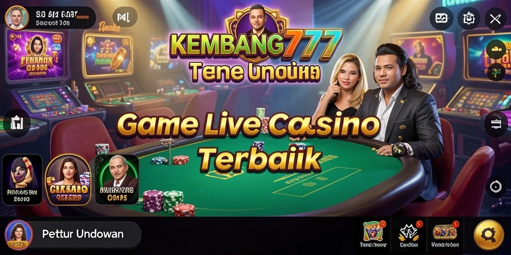Tampilan gameplay KEMBANG777 yang menegangkan dengan dealer langsung.