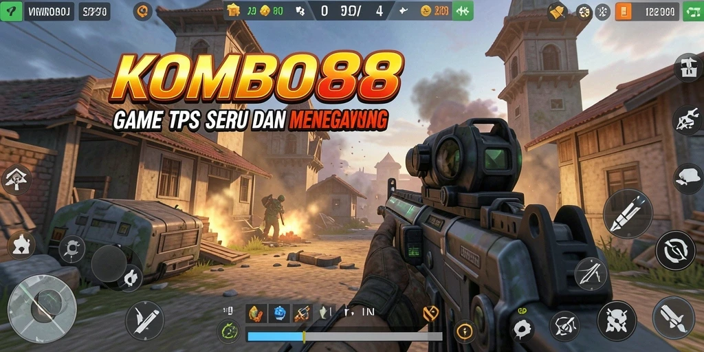 Screenshot utama KOMBO88 menunjukkan aksi pertempuran yang mendebarkan.