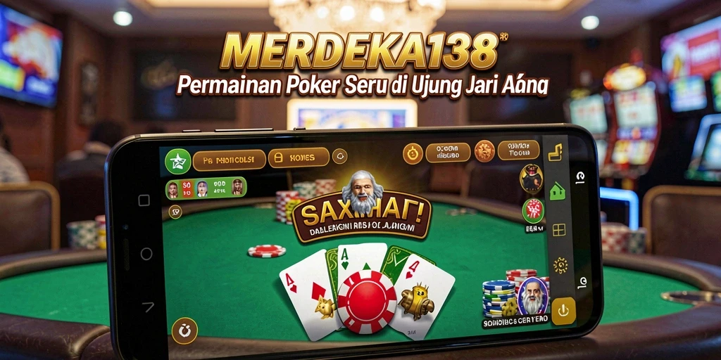 Tampilan gameplay poker yang menarik dan interaktif di MERDEKA138.