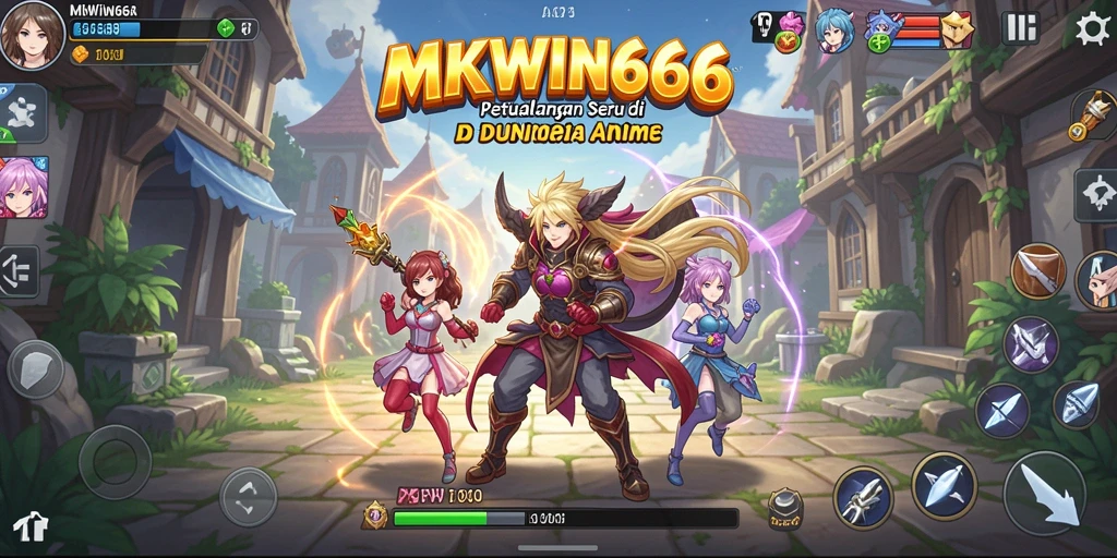 Tampilan menarik dari gameplay MKWIN666 di dunia Anime.