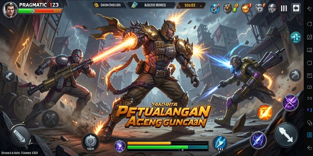 Tampilan aksi seru dalam gameplay PRAGMATIC123 yang memukau.
