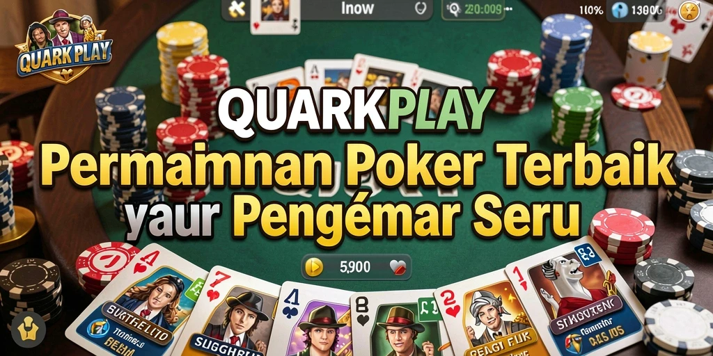 Tampilan seru gameplay poker di QUARKPLAY dengan pemain aktif.