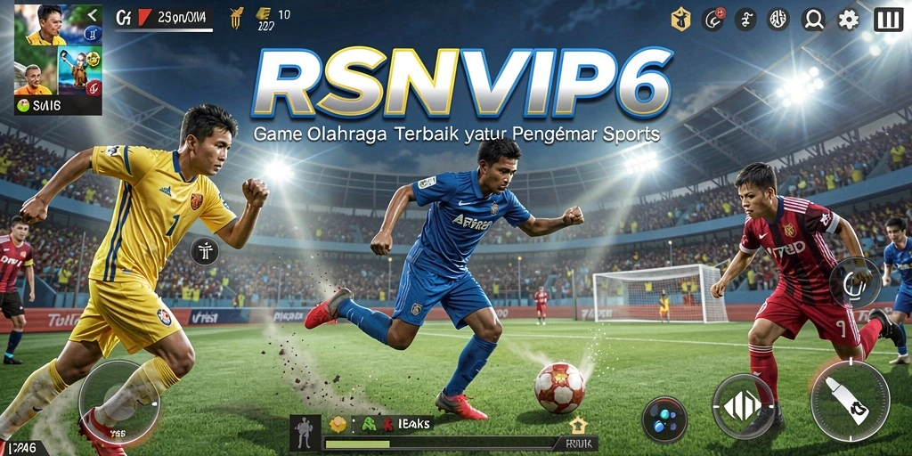 Screenshot gameplay RSNVIP6 menampilkan momen mendebarkan dalam pertandingan olahraga.