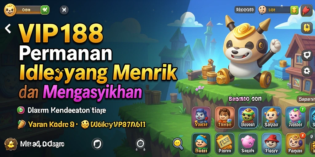 Screenshot gameplay VIP188 menampilkan aksi Idle yang seru dan mendebarkan.
