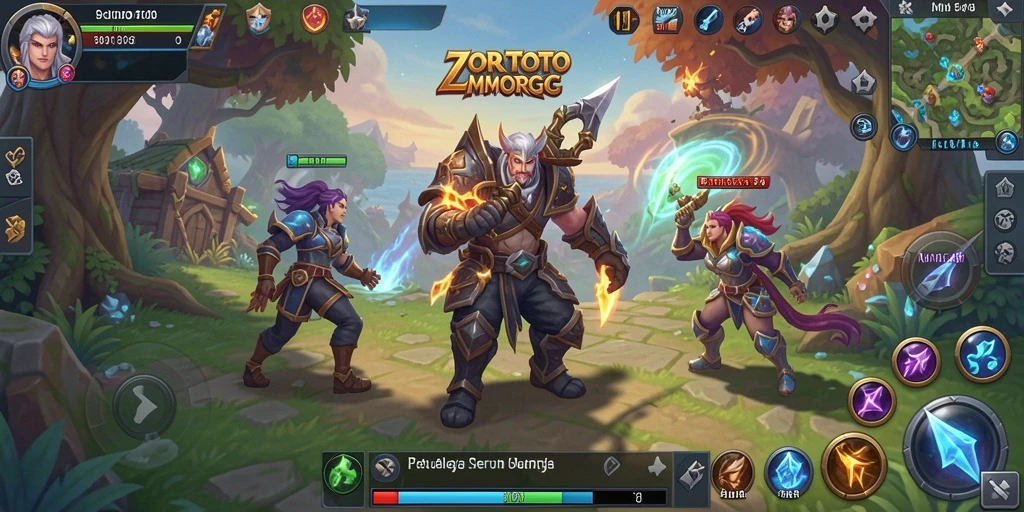 Gameplay seru ZOROTOTO dengan grafis menakjubkan di dunia MMORPG.